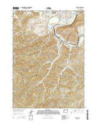 Winston Oregon Current topographic map, 1:24000 scale, 7.5 X 7.5 Minute, Year 2014