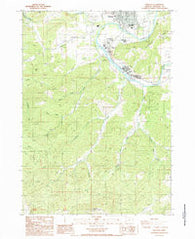 Winston Oregon Historical topographic map, 1:24000 scale, 7.5 X 7.5 Minute, Year 1987