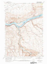 Wishram Washington Historical topographic map, 1:62500 scale, 15 X 15 Minute, Year 1957