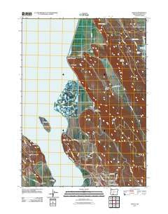 Wocus Oregon Historical topographic map, 1:24000 scale, 7.5 X 7.5 Minute, Year 2011