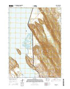Wocus Oregon Current topographic map, 1:24000 scale, 7.5 X 7.5 Minute, Year 2014