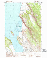 Wocus Oregon Historical topographic map, 1:24000 scale, 7.5 X 7.5 Minute, Year 1985