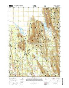 Wocus Bay Oregon Current topographic map, 1:24000 scale, 7.5 X 7.5 Minute, Year 2014