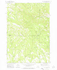 Wolf Mountain Oregon Historical topographic map, 1:24000 scale, 7.5 X 7.5 Minute, Year 1972