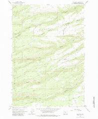 Wolf Run Oregon Historical topographic map, 1:24000 scale, 7.5 X 7.5 Minute, Year 1962