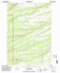 Wolf Run Oregon Historical topographic map, 1:24000 scale, 7.5 X 7.5 Minute, Year 1996