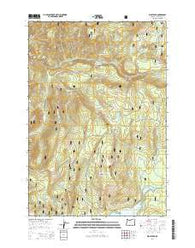 Wolf Peak Oregon Current topographic map, 1:24000 scale, 7.5 X 7.5 Minute, Year 2014