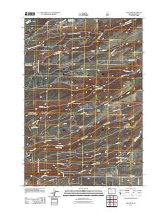 Wolf Run Oregon Historical topographic map, 1:24000 scale, 7.5 X 7.5 Minute, Year 2011