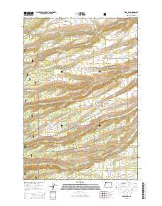 Wolf Run Oregon Current topographic map, 1:24000 scale, 7.5 X 7.5 Minute, Year 2014