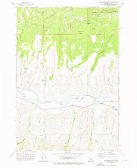 Wolfinger Butte Oregon Historical topographic map, 1:24000 scale, 7.5 X 7.5 Minute, Year 1972
