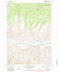 Wolfinger Butte Oregon Historical topographic map, 1:24000 scale, 7.5 X 7.5 Minute, Year 1972
