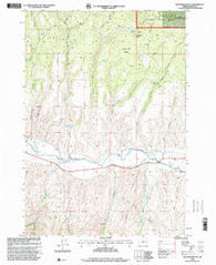 Wolfinger Butte Oregon Historical topographic map, 1:24000 scale, 7.5 X 7.5 Minute, Year 1998