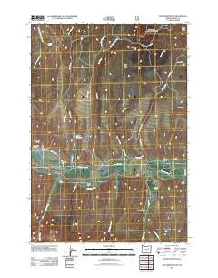Wolfinger Butte Oregon Historical topographic map, 1:24000 scale, 7.5 X 7.5 Minute, Year 2011