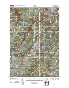 Woodburn Oregon Historical topographic map, 1:24000 scale, 7.5 X 7.5 Minute, Year 2011