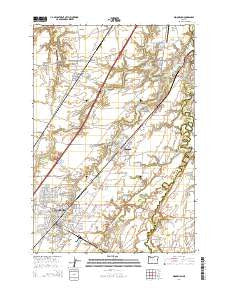 Woodburn Oregon Current topographic map, 1:24000 scale, 7.5 X 7.5 Minute, Year 2014