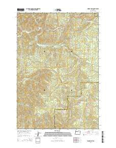 Woods Point Oregon Current topographic map, 1:24000 scale, 7.5 X 7.5 Minute, Year 2014