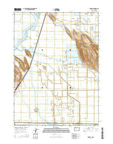 Worden Oregon Current topographic map, 1:24000 scale, 7.5 X 7.5 Minute, Year 2014