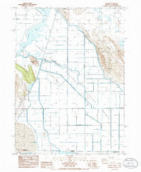 Worden Oregon Historical topographic map, 1:24000 scale, 7.5 X 7.5 Minute, Year 1986