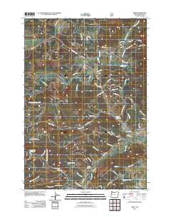 Wren Oregon Historical topographic map, 1:24000 scale, 7.5 X 7.5 Minute, Year 2011