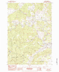 Wren Oregon Historical topographic map, 1:24000 scale, 7.5 X 7.5 Minute, Year 1984