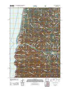 Yachats Oregon Historical topographic map, 1:24000 scale, 7.5 X 7.5 Minute, Year 2011
