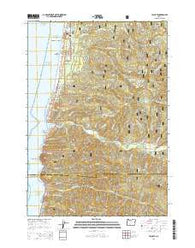 Yachats Oregon Current topographic map, 1:24000 scale, 7.5 X 7.5 Minute, Year 2014