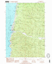 Yachats Oregon Historical topographic map, 1:24000 scale, 7.5 X 7.5 Minute, Year 1984