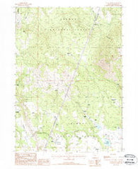 Yainax Butte Oregon Historical topographic map, 1:24000 scale, 7.5 X 7.5 Minute, Year 1988