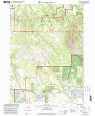 Yainax Butte Oregon Historical topographic map, 1:24000 scale, 7.5 X 7.5 Minute, Year 1998