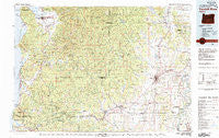 Yamhill River Oregon Historical topographic map, 1:100000 scale, 30 X 60 Minute, Year 1980
