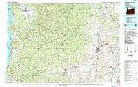 Yamhill River Oregon Historical topographic map, 1:100000 scale, 30 X 60 Minute, Year 1980