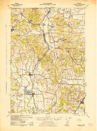 Yamhill Oregon Historical topographic map, 1:62500 scale, 15 X 15 Minute, Year 1942