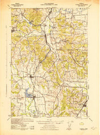 Yamhill Oregon Historical topographic map, 1:62500 scale, 15 X 15 Minute, Year 1942