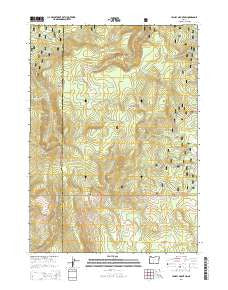 Yamsay Mountain Oregon Current topographic map, 1:24000 scale, 7.5 X 7.5 Minute, Year 2014