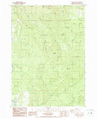 Yellow Butte Oregon Historical topographic map, 1:24000 scale, 7.5 X 7.5 Minute, Year 1987