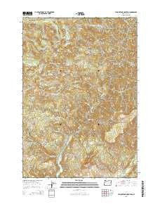 Yellowstone Mountain Oregon Current topographic map, 1:24000 scale, 7.5 X 7.5 Minute, Year 2014