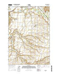 Yoder Oregon Current topographic map, 1:24000 scale, 7.5 X 7.5 Minute, Year 2014