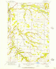 Yoder Oregon Historical topographic map, 1:24000 scale, 7.5 X 7.5 Minute, Year 1955
