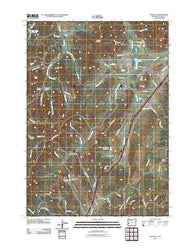 Yoncalla Oregon Historical topographic map, 1:24000 scale, 7.5 X 7.5 Minute, Year 2011