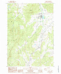 Yoncalla Oregon Historical topographic map, 1:24000 scale, 7.5 X 7.5 Minute, Year 1987