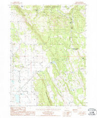 Yonna Oregon Historical topographic map, 1:24000 scale, 7.5 X 7.5 Minute, Year 1988