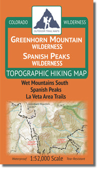 Buy map Greenhorn Mountain / Spanish Peaks Wilderness