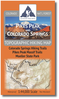 Buy map Pikes Peak and Colorado Springs 1:44k