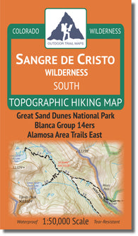 Buy map Sangre de Cristo Wilderness - SOUTH