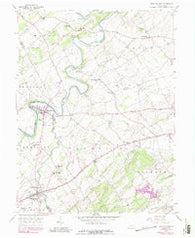 Abbottstown Pennsylvania Historical topographic map, 1:24000 scale, 7.5 X 7.5 Minute, Year 1953