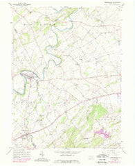 Abbottstown Pennsylvania Historical topographic map, 1:24000 scale, 7.5 X 7.5 Minute, Year 1953