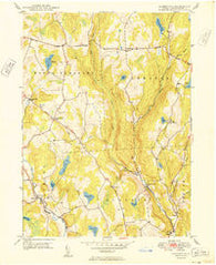 Aldenville Pennsylvania Historical topographic map, 1:24000 scale, 7.5 X 7.5 Minute, Year 1949