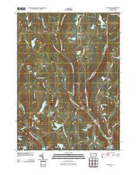 Aldenville Pennsylvania Historical topographic map, 1:24000 scale, 7.5 X 7.5 Minute, Year 2010