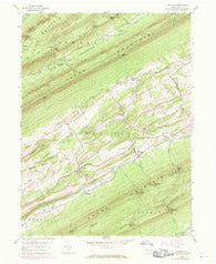 Alfarata Pennsylvania Historical topographic map, 1:24000 scale, 7.5 X 7.5 Minute, Year 1959