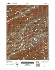 Alfarata Pennsylvania Historical topographic map, 1:24000 scale, 7.5 X 7.5 Minute, Year 2010